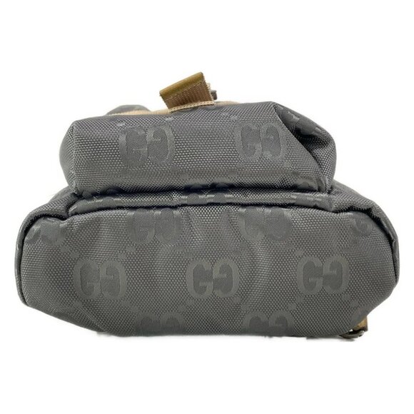 GUCCI Gucci Off the Grid Sling Backpack Dark Gray Beige Nylon - - Picture 5 of 16